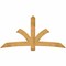 Ekena Millwork Davenport Rough Sawn Timber Gable Bracket, Western Red Cedar, 84"W x 42"H x 2"D x 6"F, 12/12 Pitch GBW084X42X0206DAV00RWR - alternate 1